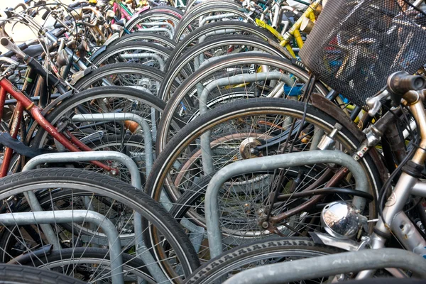 Estacionamento de bicicleta, Amsterdã — Fotografia de Stock