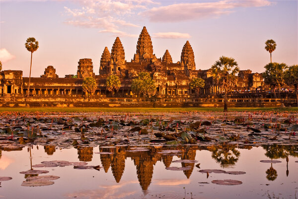 Angkor Wat at sunset, cambodia.