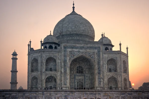 Taj Mahal al atardecer, Agra, Uttar Pradesh, India . —  Fotos de Stock