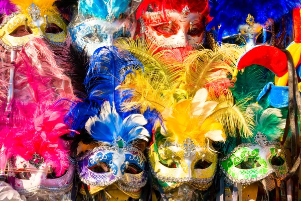 Velencei maszkok, karnevál. — Stock Fotó