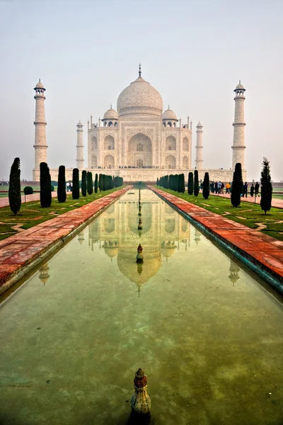 Taj Mahal au coucher du soleil, Agra, Uttar Pradesh, Inde . — Photo