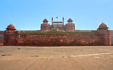 Red Fort, old Delhi, India. clipart