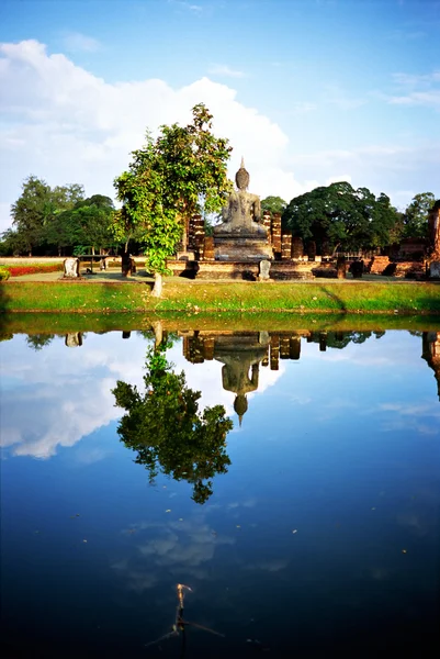 Wat mahathat, sukhothai, Thajsko, — Stock fotografie