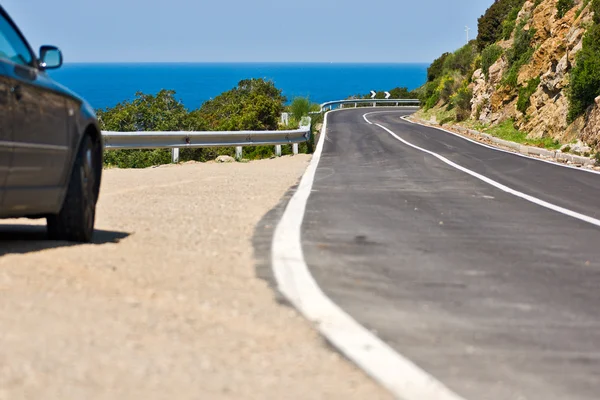 Driving in Isle of Elba, Italy. — Stock Photo, Image