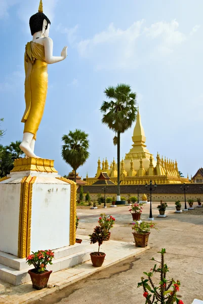 Wat Phrathat Luang Laos. — Stockfoto