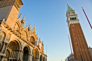 San Marco'nun görünümü, Venedik, İtalya.