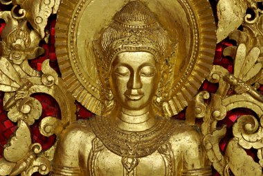 Gold Buddha. clipart