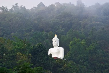 chiang rai, Kuzey Tayland yakınındaki ormanda büyük Buda heykeli.