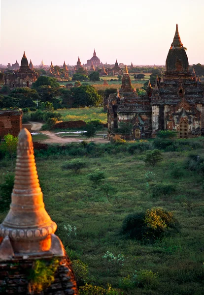 stock image Bagan at Sunset, Myanmar.