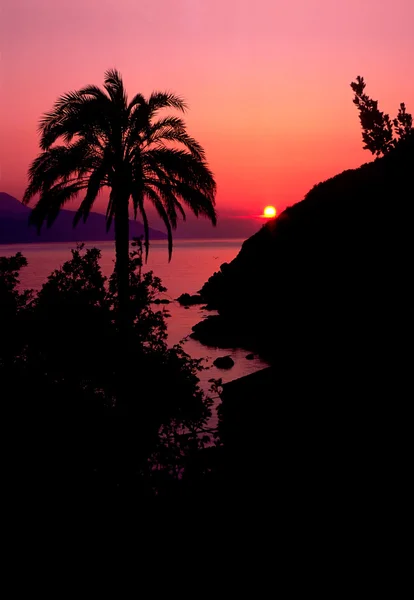 Insel Elba, Sonnenuntergang. — Stockfoto