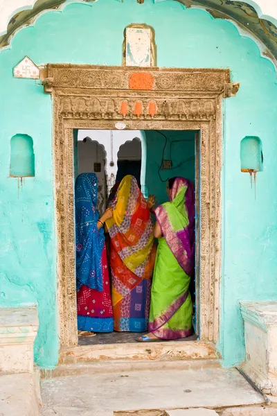 Three woman in Mandawa — Stock Photo, Image