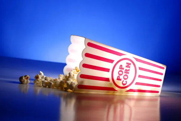 Popcorn im Kino — Stockfoto