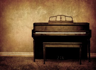 Antique Piano clipart