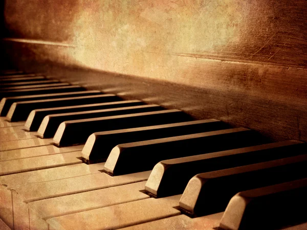 Seppia tasti per pianoforte Immagini Stock Royalty Free