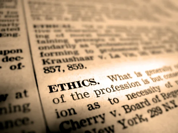 Definição de ética — Fotografia de Stock