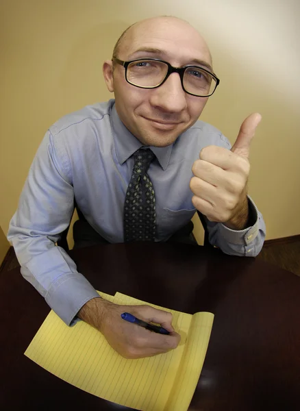 Business Man Writing — Stock Photo, Image