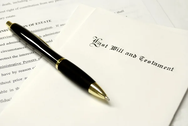 Will com caneta — Fotografia de Stock