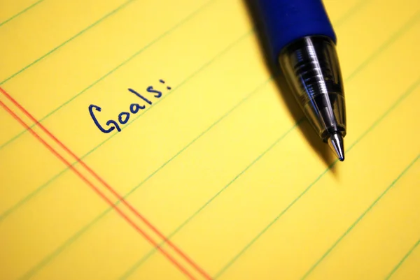 Written Goals — Stock Photo, Image