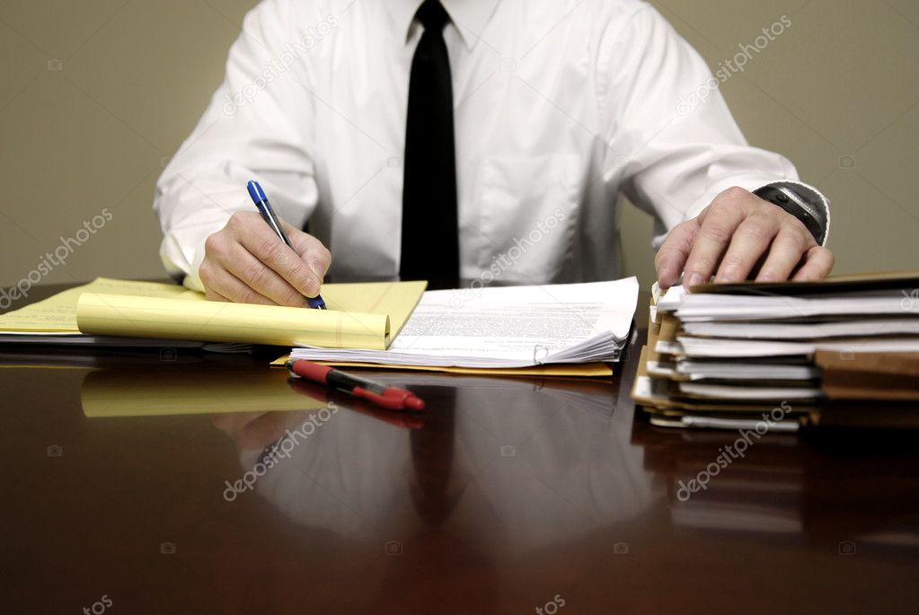 Business Man at Desk