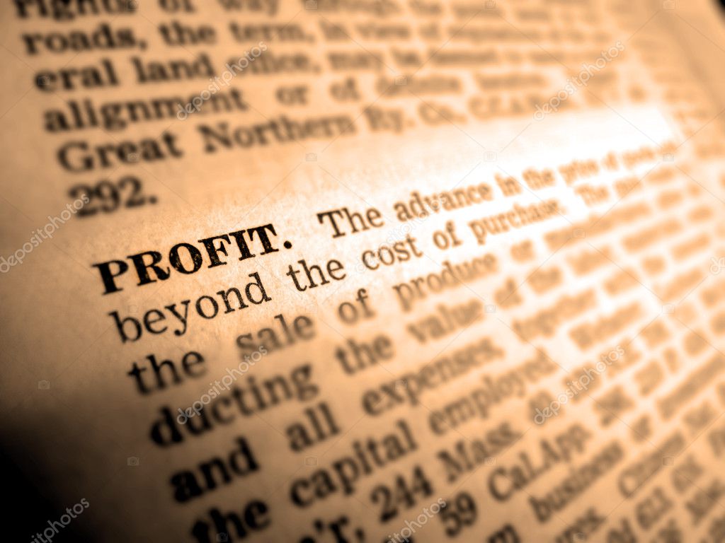 Definition Of Profit Stock Photo Eric1513 2344377