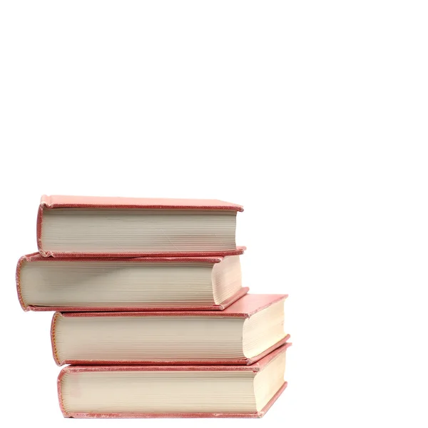 Stapel roter Bücher — Stockfoto