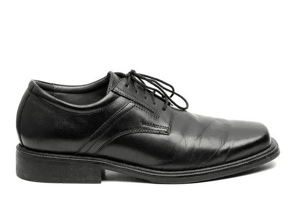Sapato de vestido preto masculino — Fotografia de Stock