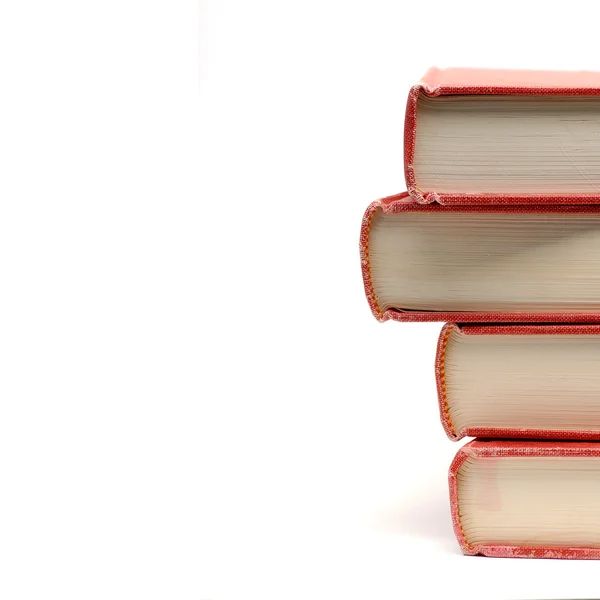 Куча красных книг — стоковое фото
