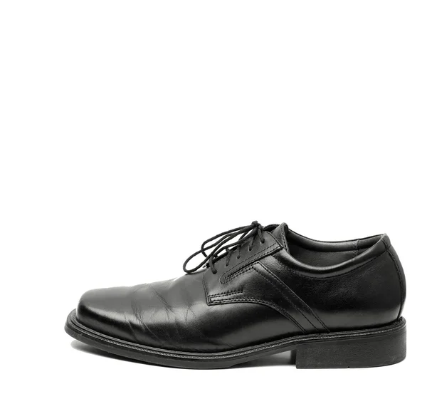 Sapato de vestido preto masculino — Fotografia de Stock