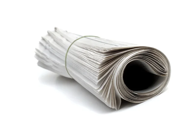 Newspaper Rolled Up — Stock Photo, Image