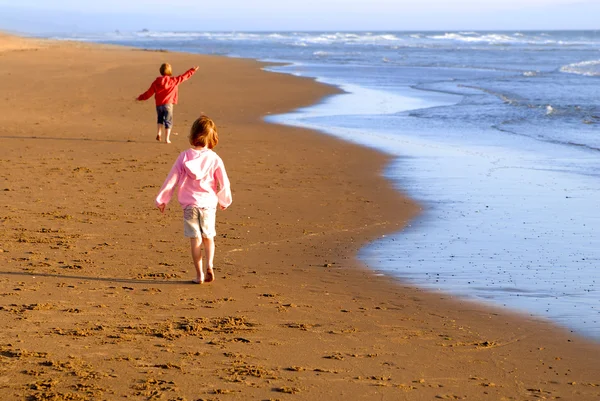 stock image Young Girls on Beach