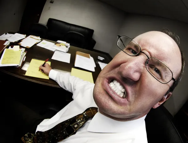 オフィスで上司を意味します。 — ストック写真