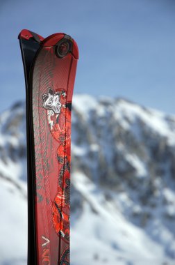Ski tips clipart
