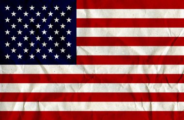 Paper Textured US-Flag clipart