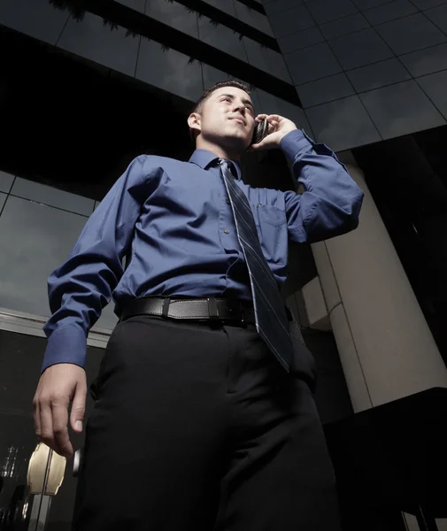 Business talking on the phone — Stock Photo, Image