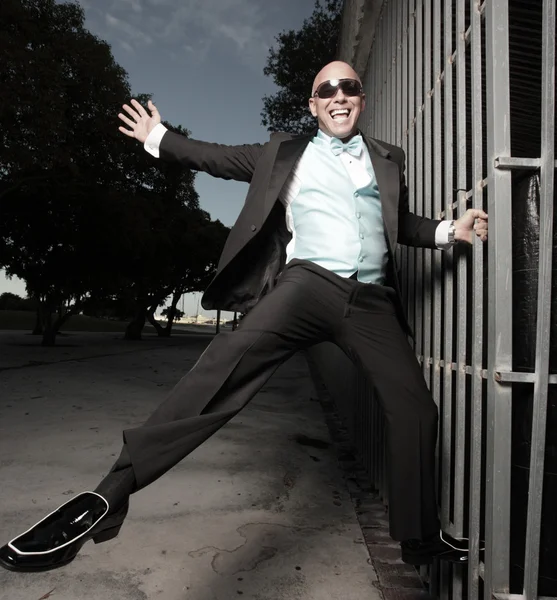 Happy man in a tuxedo — Stock Photo, Image