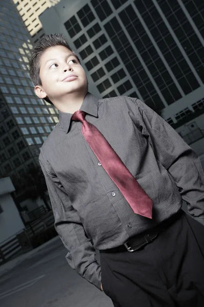 Empresário infantil — Fotografia de Stock