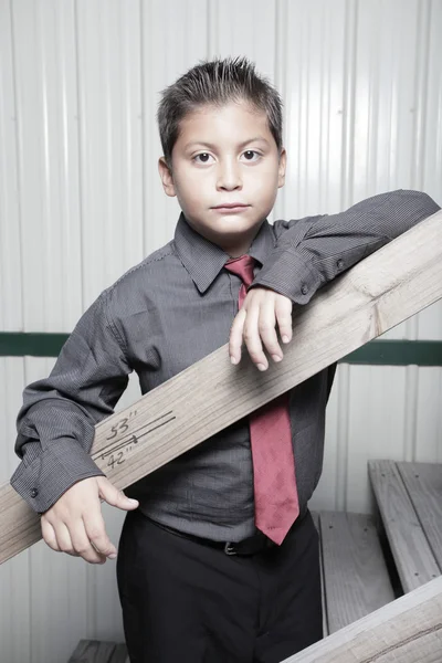 Детский бизнесмен — стоковое фото