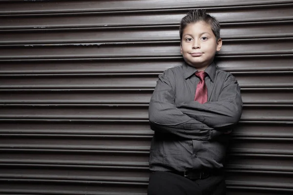 Enfant homme d'affaires — Photo