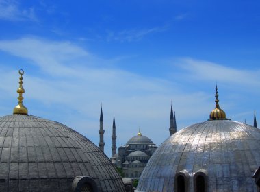 İstanbul 'daki mavi cami.