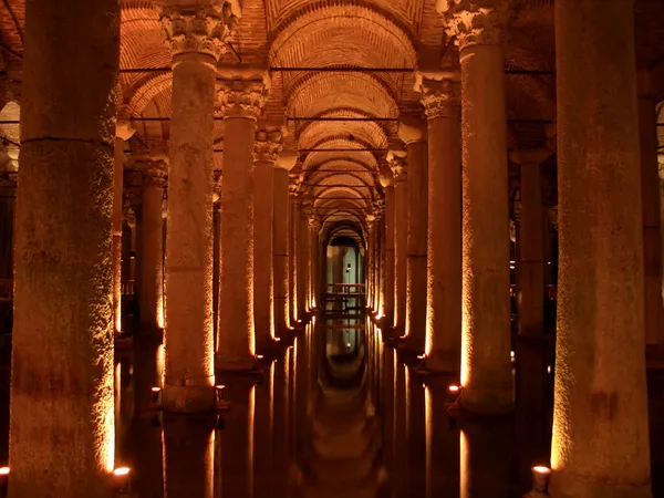伊斯坦布尔Basilica Cistern — 图库照片
