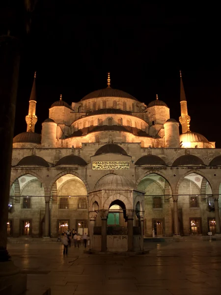 La Mosquée Bleue la nuit — Photo