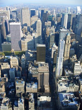 5th avenue from above, New York clipart