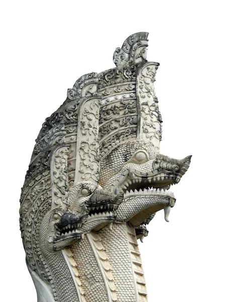 Многоголовая статуя дракона — стоковое фото