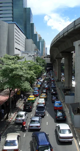 Βαρύ κυκλοφορίας στην Μπανγκόκ — Φωτογραφία Αρχείου