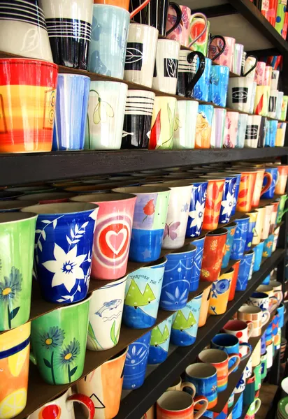 Coloured cups — Stock Photo, Image