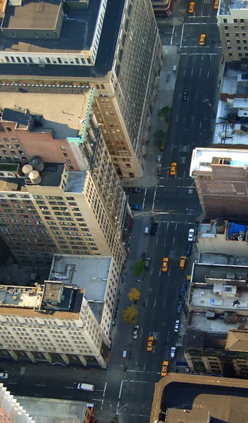 Дорога вниз по Манхэттену, Нью-Йорк — стоковое фото