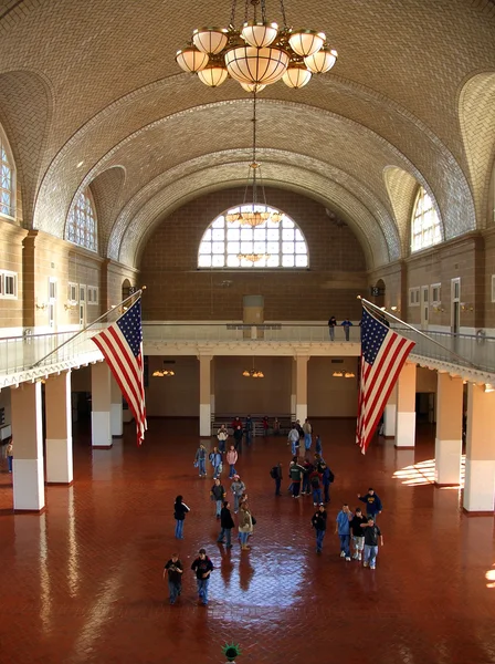 Ellis Island main hall — Stock Photo, Image