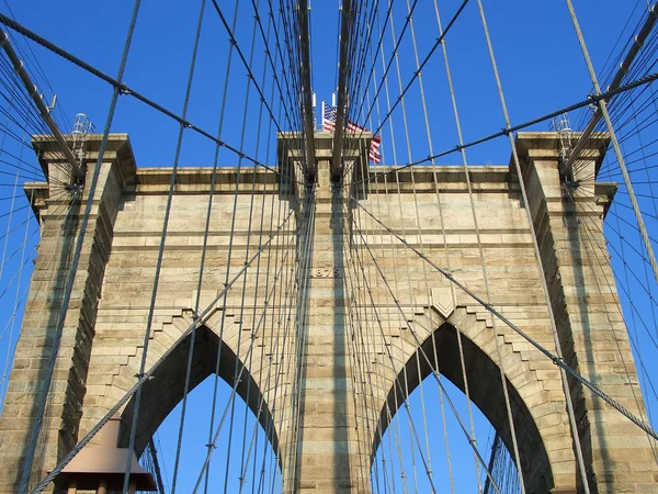 Brooklyn bridge, New York — Stockfoto