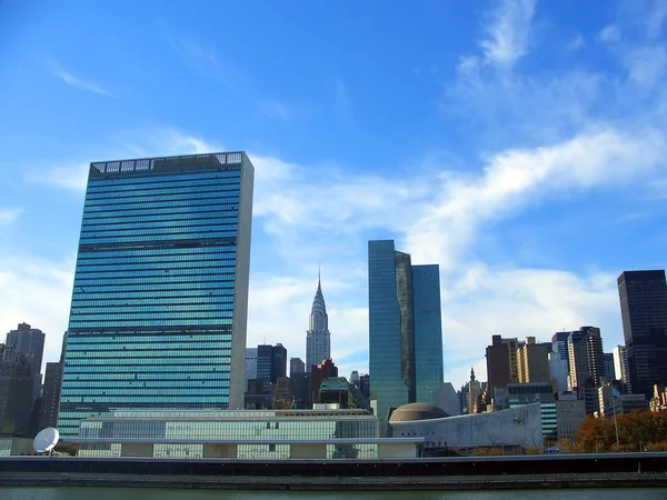 FN: s högkvarter, manhattan, new york — Stockfoto