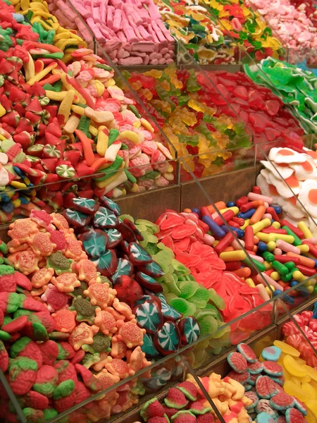 Süßigkeiten zur Schau gestellt — Stockfoto